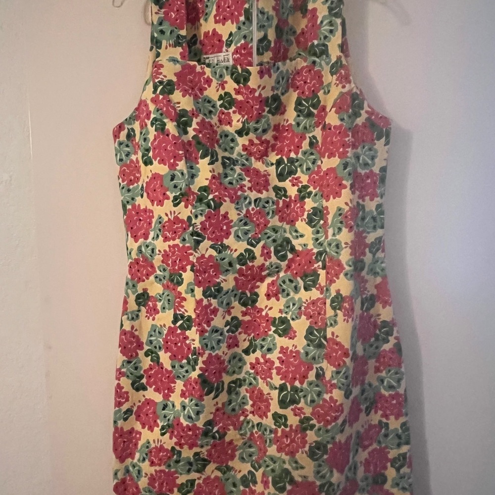 Vintage Floral Sleeveless Dress